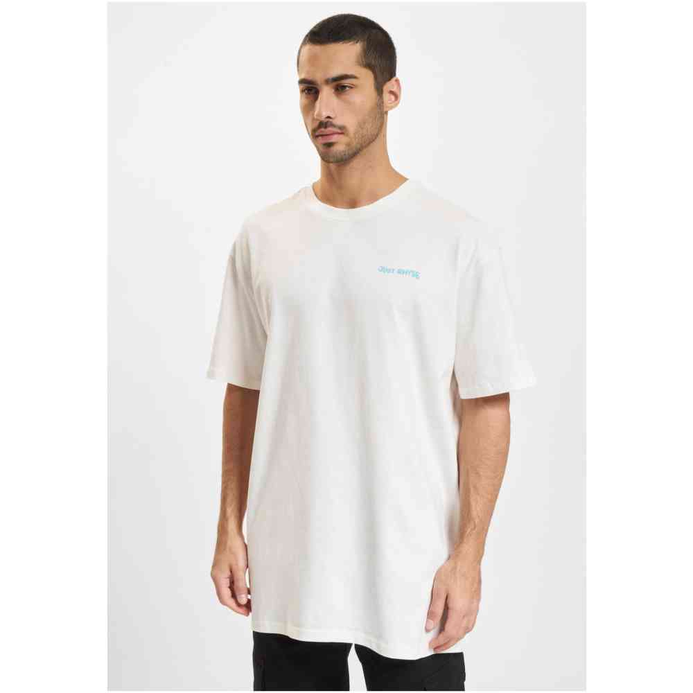 Just Rhyse - WavyPalms Heren Tshirt - Wit/Blauw
